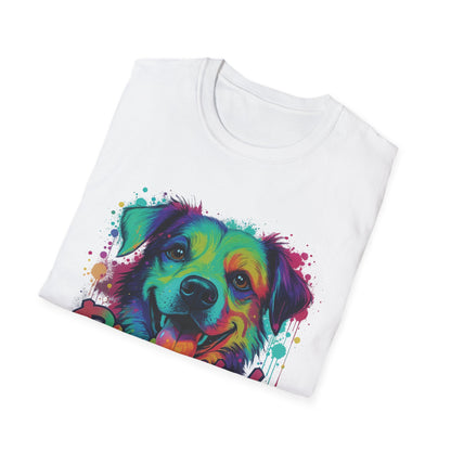 Paw-sitively Blessed Paint Dog T-Shirt