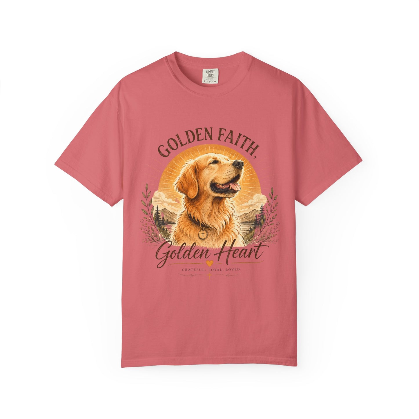 Golden Retriever — Golden Faith, Golden Heart T-Shirt