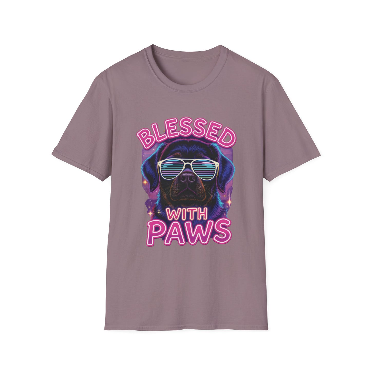 Blessed With Paws Neon T-Shirt