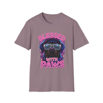 Blessed With Paws Neon T-Shirt