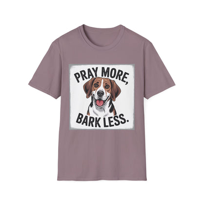 Beagle Pray More Bark Less – Hand-Drawn Vintage T-Shirt