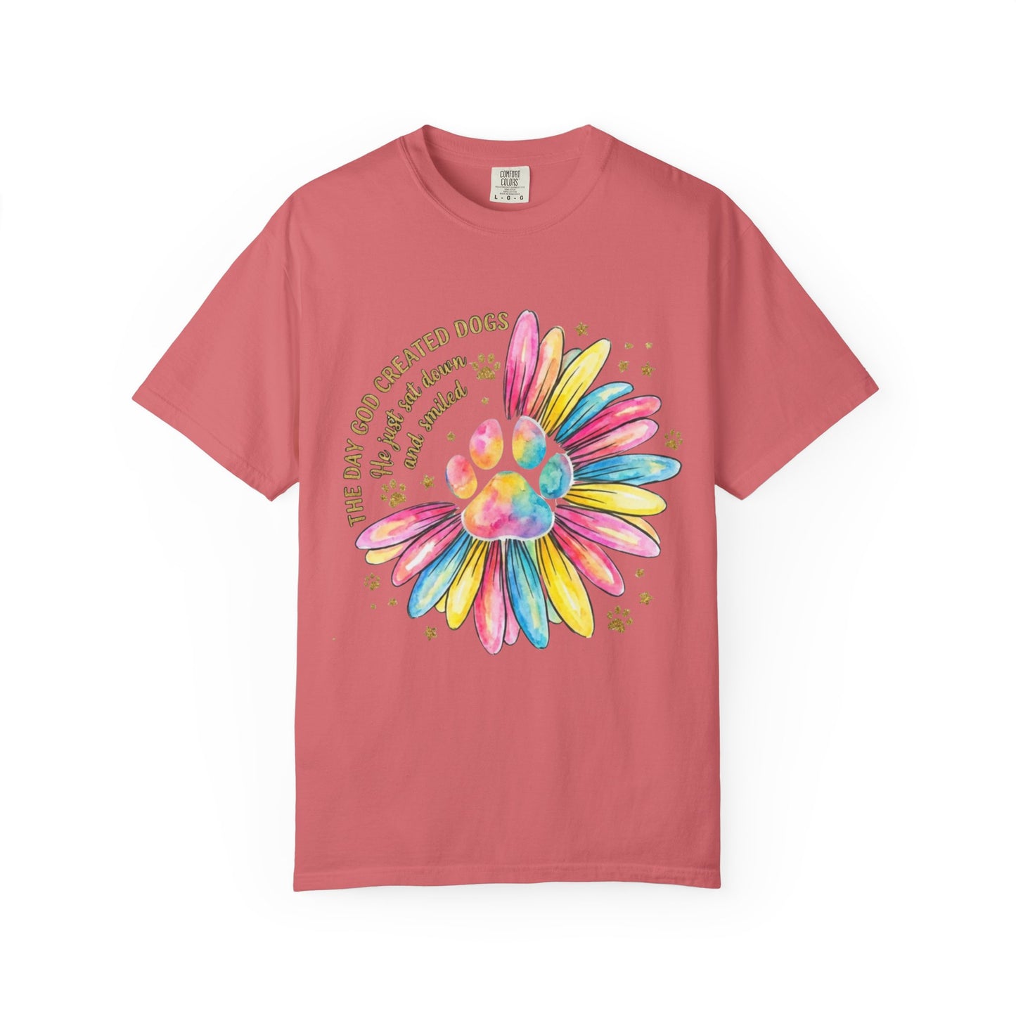 The Day God Created Dogs Watercolor T-Shirt