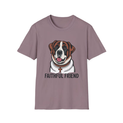Saint Bernard Rescue Faith – 1950s Retro Dog T-Shirt