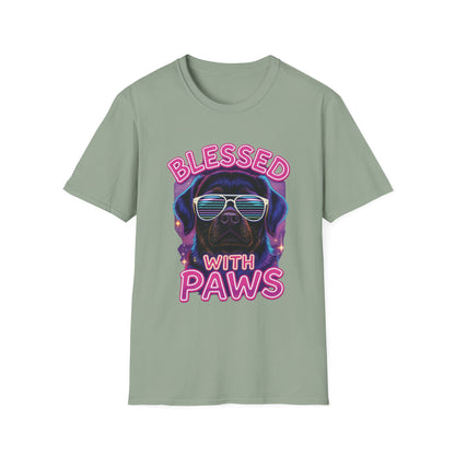 Blessed With Paws Neon T-Shirt