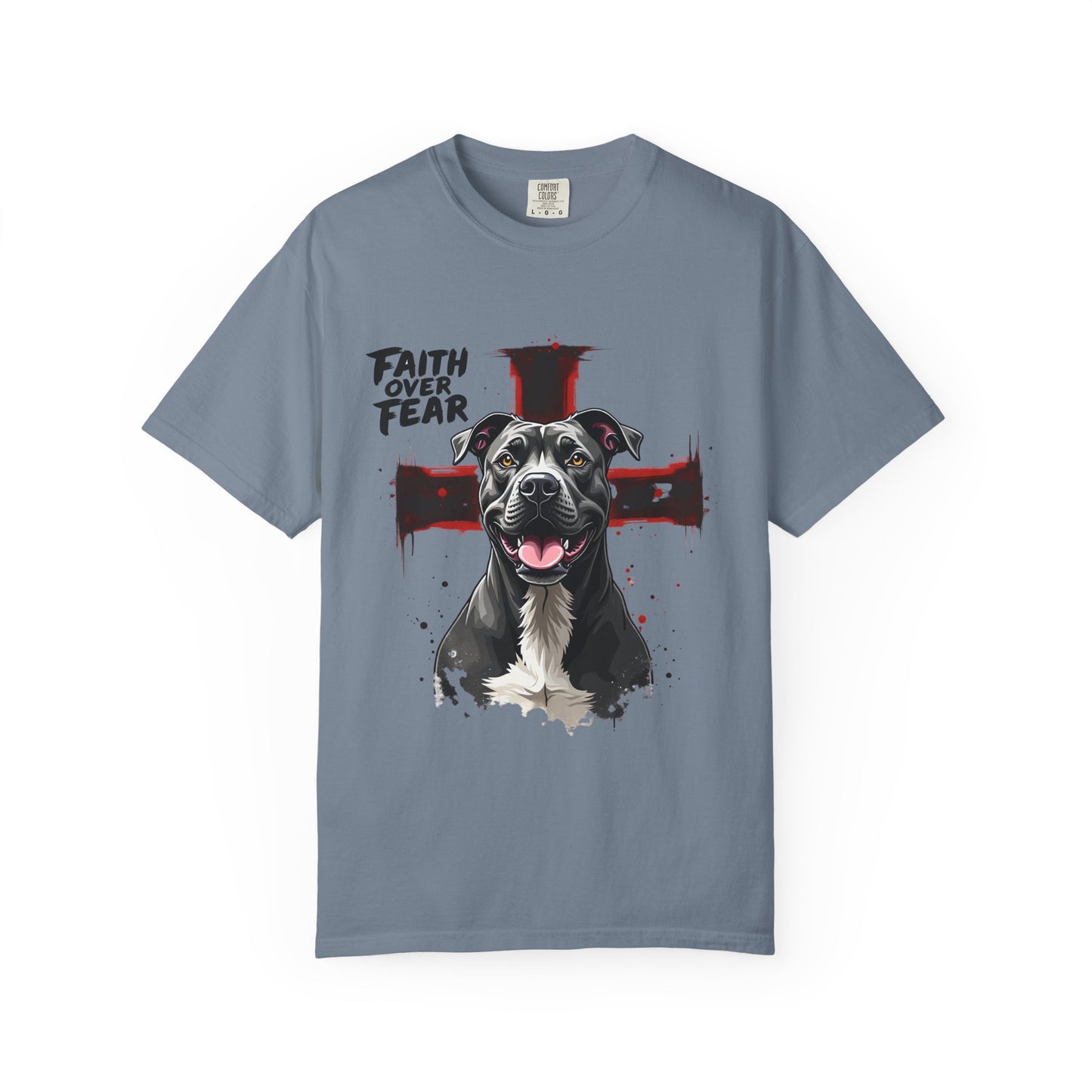 Fear Over Faith Pitbull T-Shirt