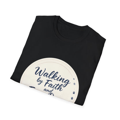 Walking By Faith And Four Paws T-Shirt