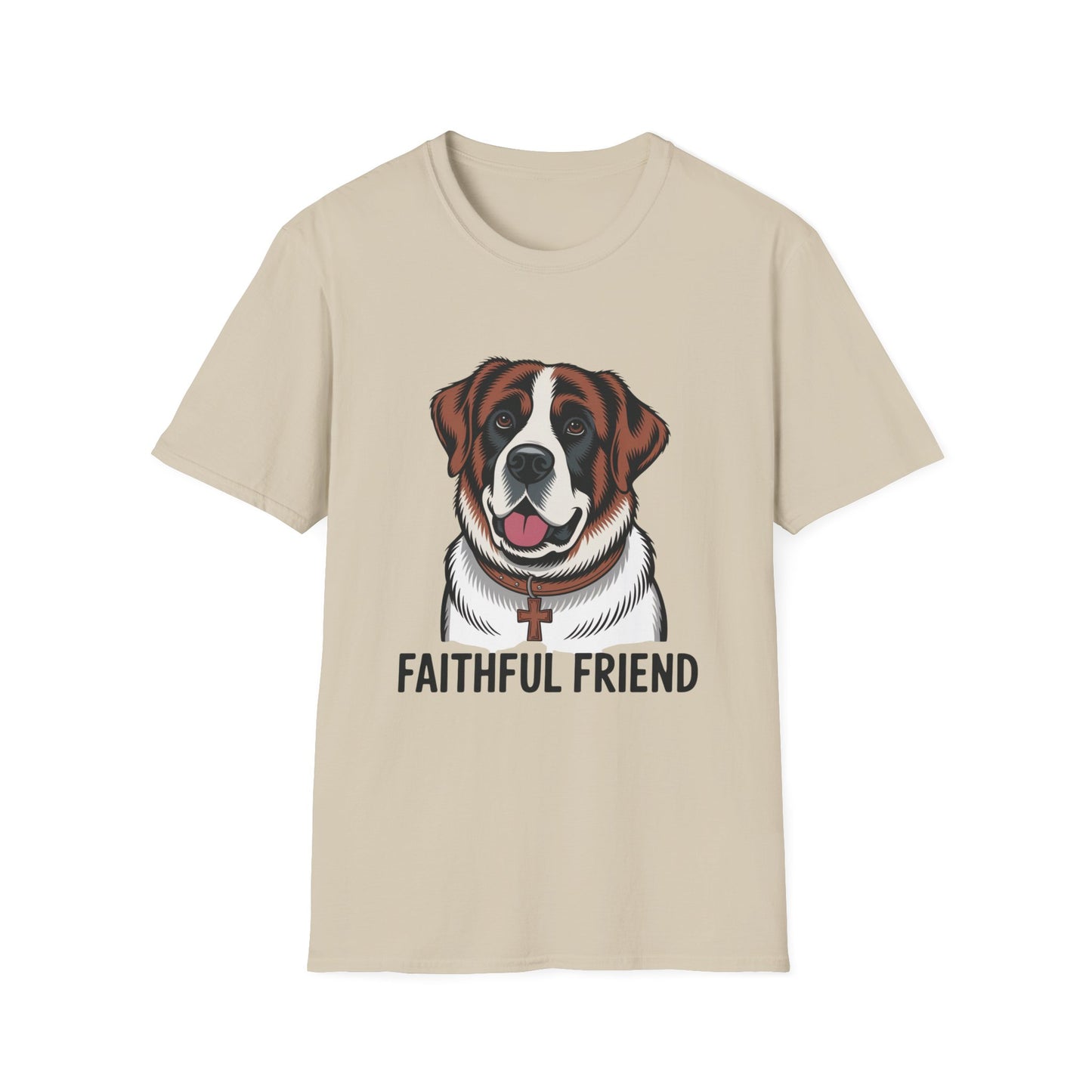 Saint Bernard Rescue Faith – 1950s Retro Dog T-Shirt