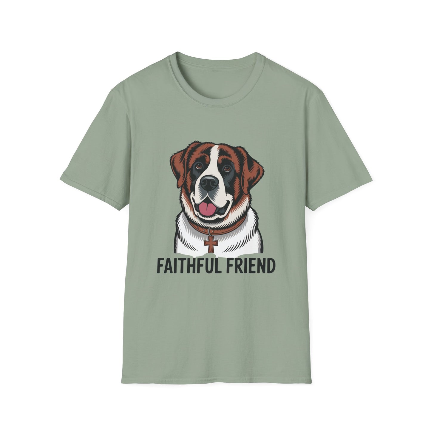 Saint Bernard Rescue Faith – 1950s Retro Dog T-Shirt