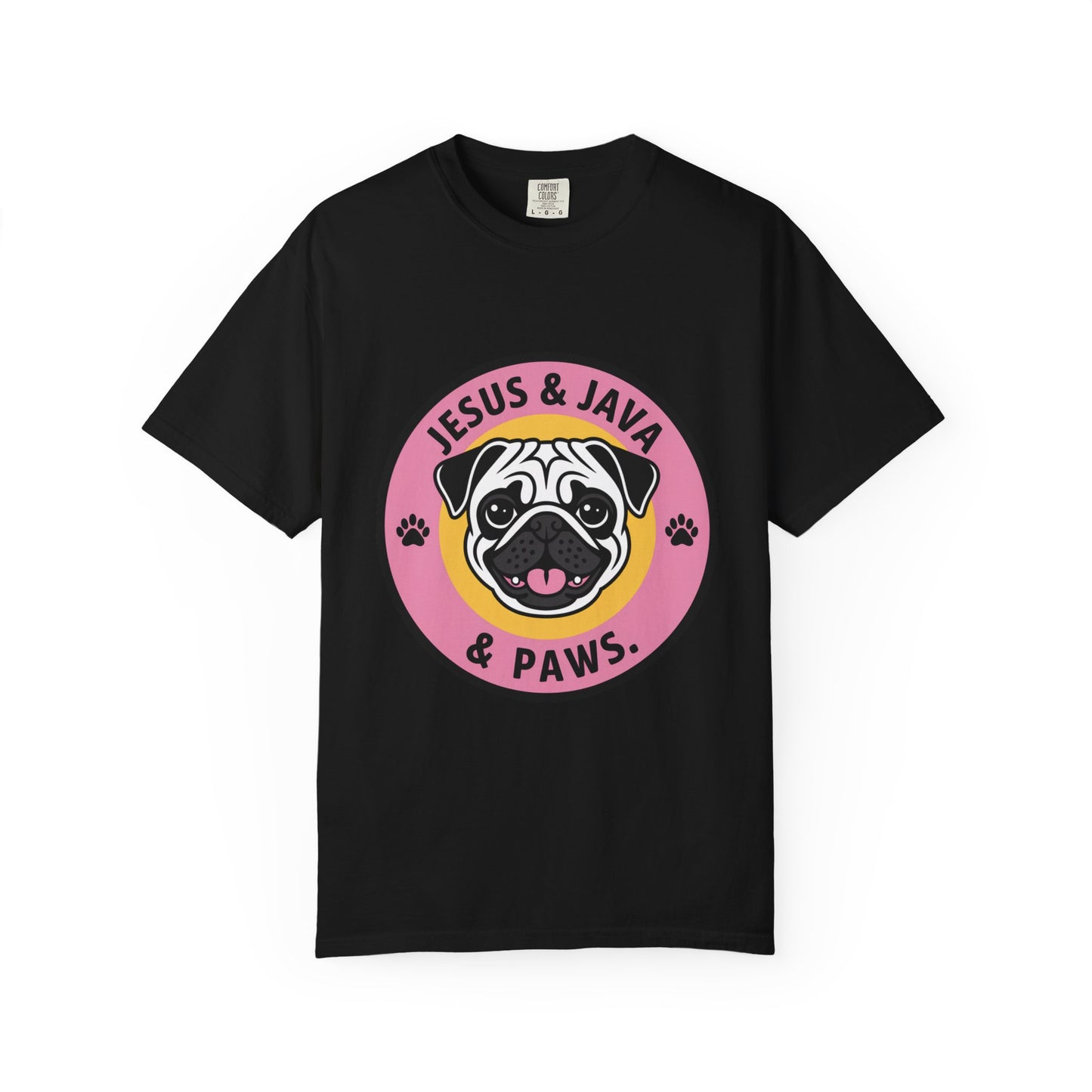 Jesus, Java & Paws – Retro T-Shirt