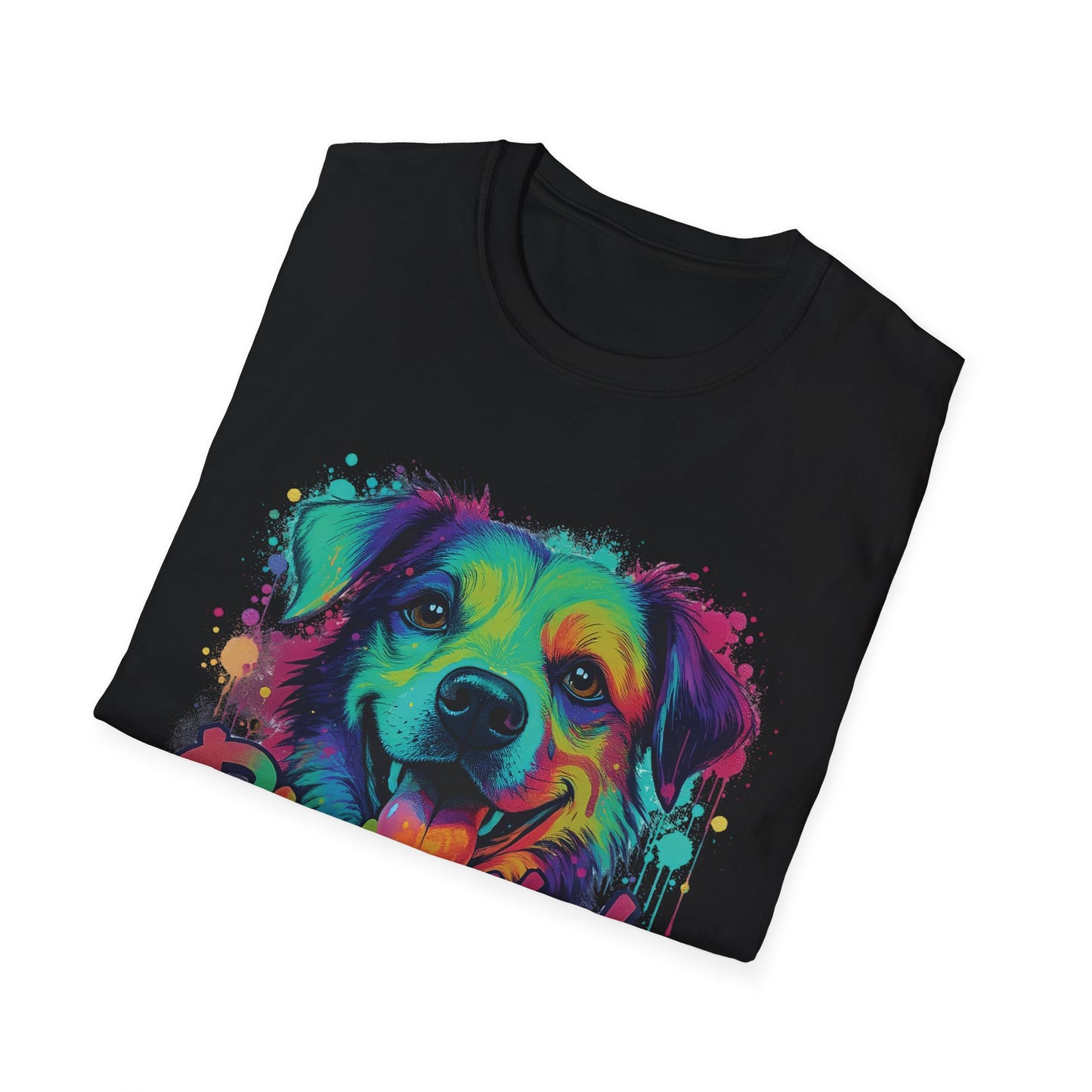 Paw-sitively Blessed Paint Dog T-Shirt