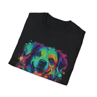Paw-sitively Blessed Paint Dog T-Shirt