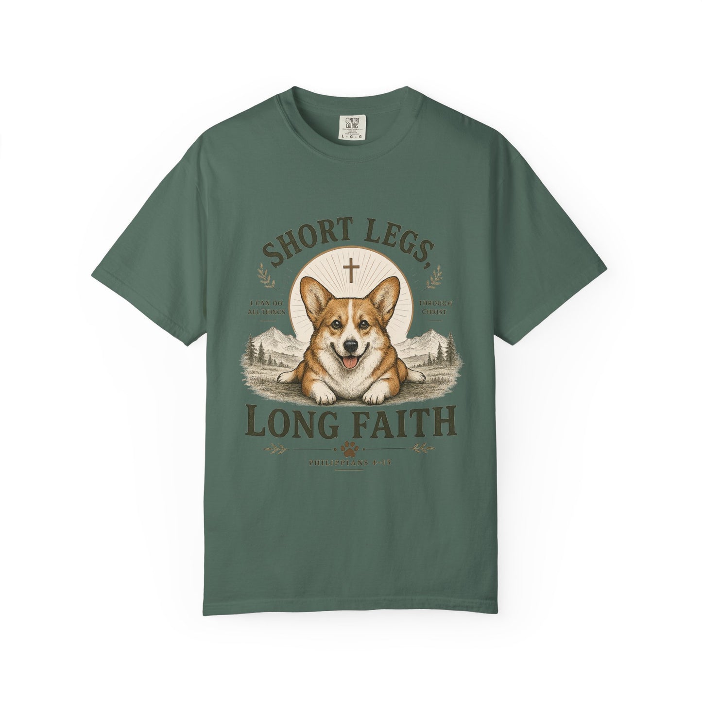 Corgi — Short Legs, Long Faith T-Shirt