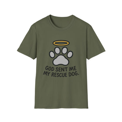 God Sent Me My Rescue Dog T-Shirt