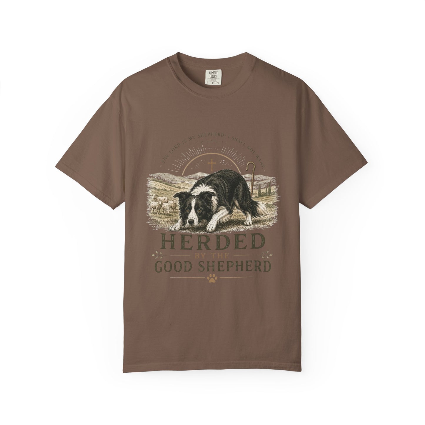 Border Collie — Herded by the Good Shepherd T-Shirt