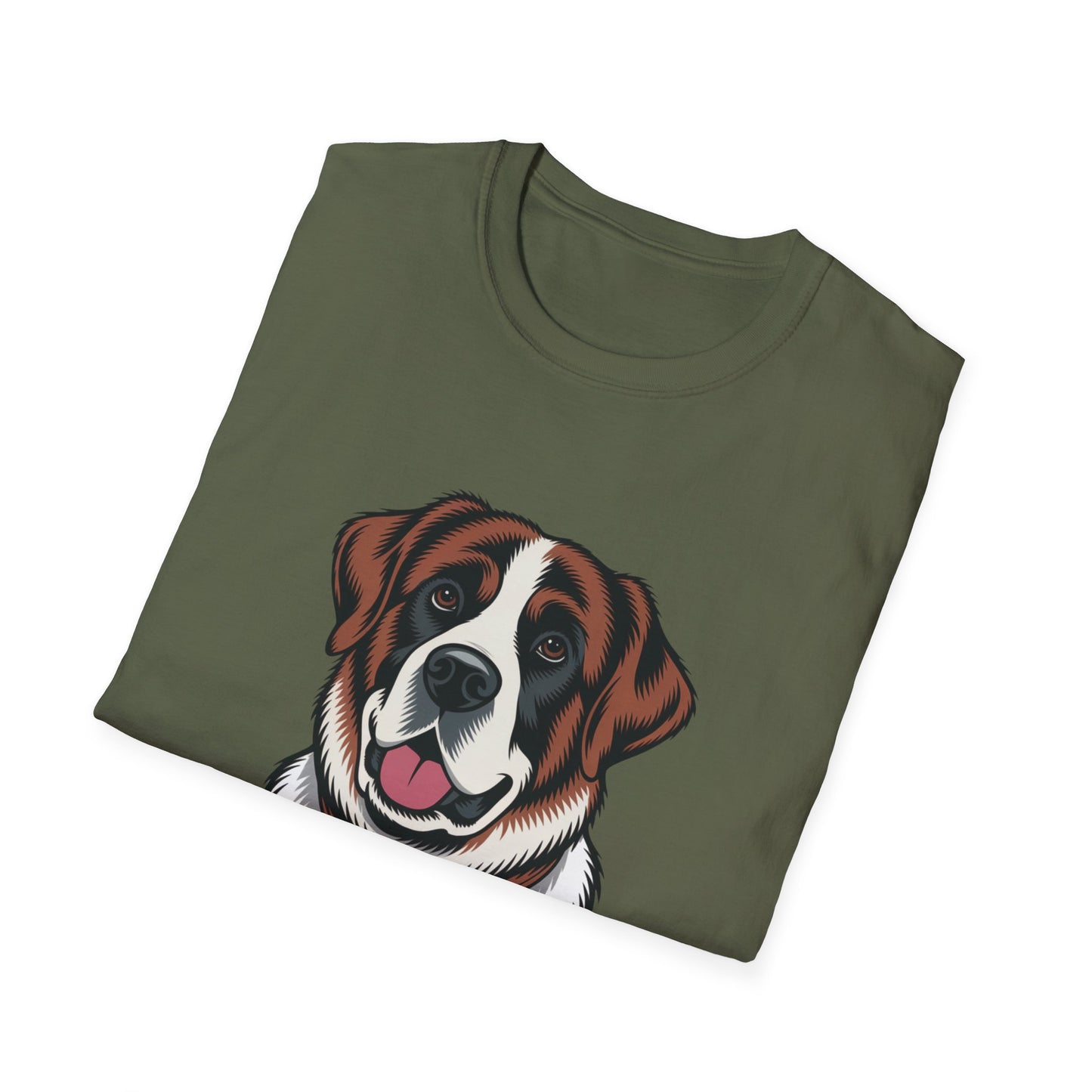 Saint Bernard Rescue Faith – 1950s Retro Dog T-Shirt