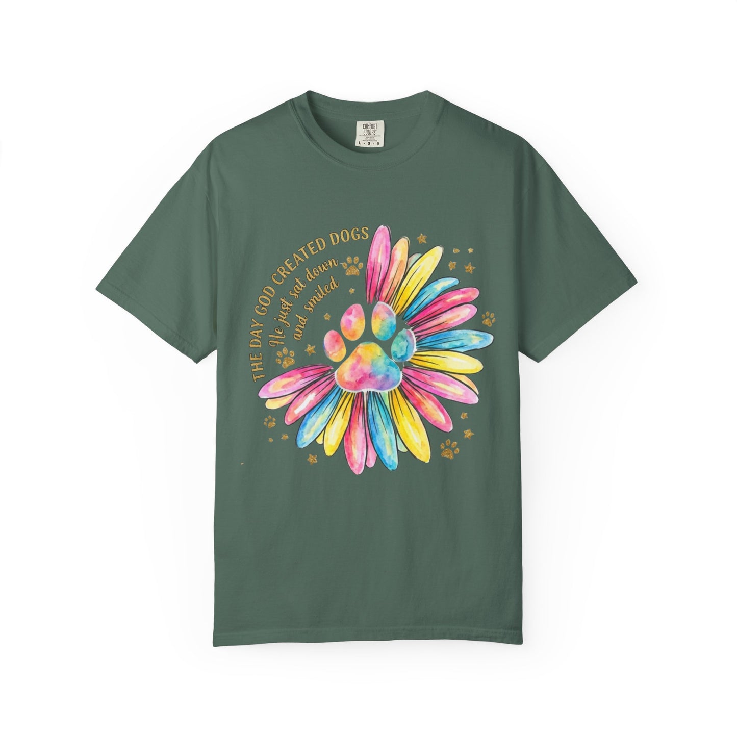 The Day God Created Dogs Watercolor T-Shirt