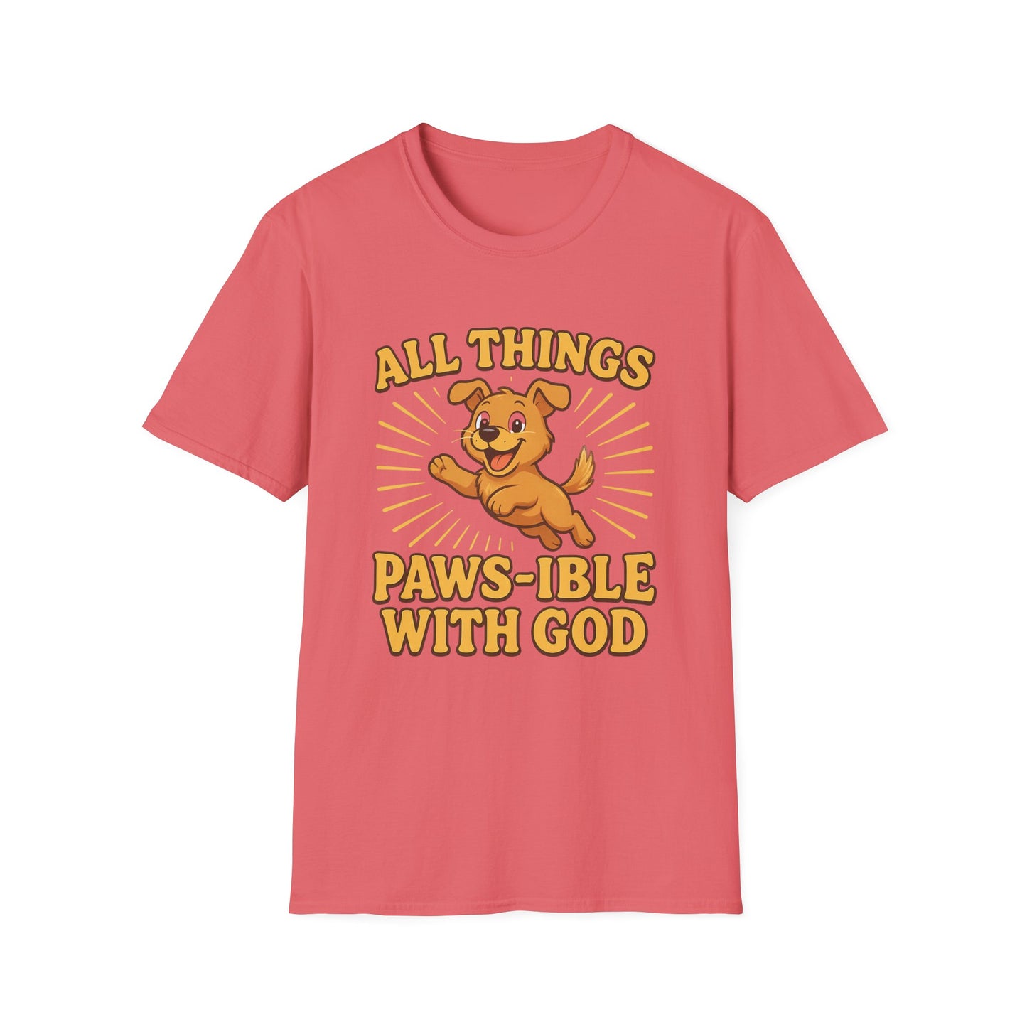 All Things Paws-ible With God T-Shirt