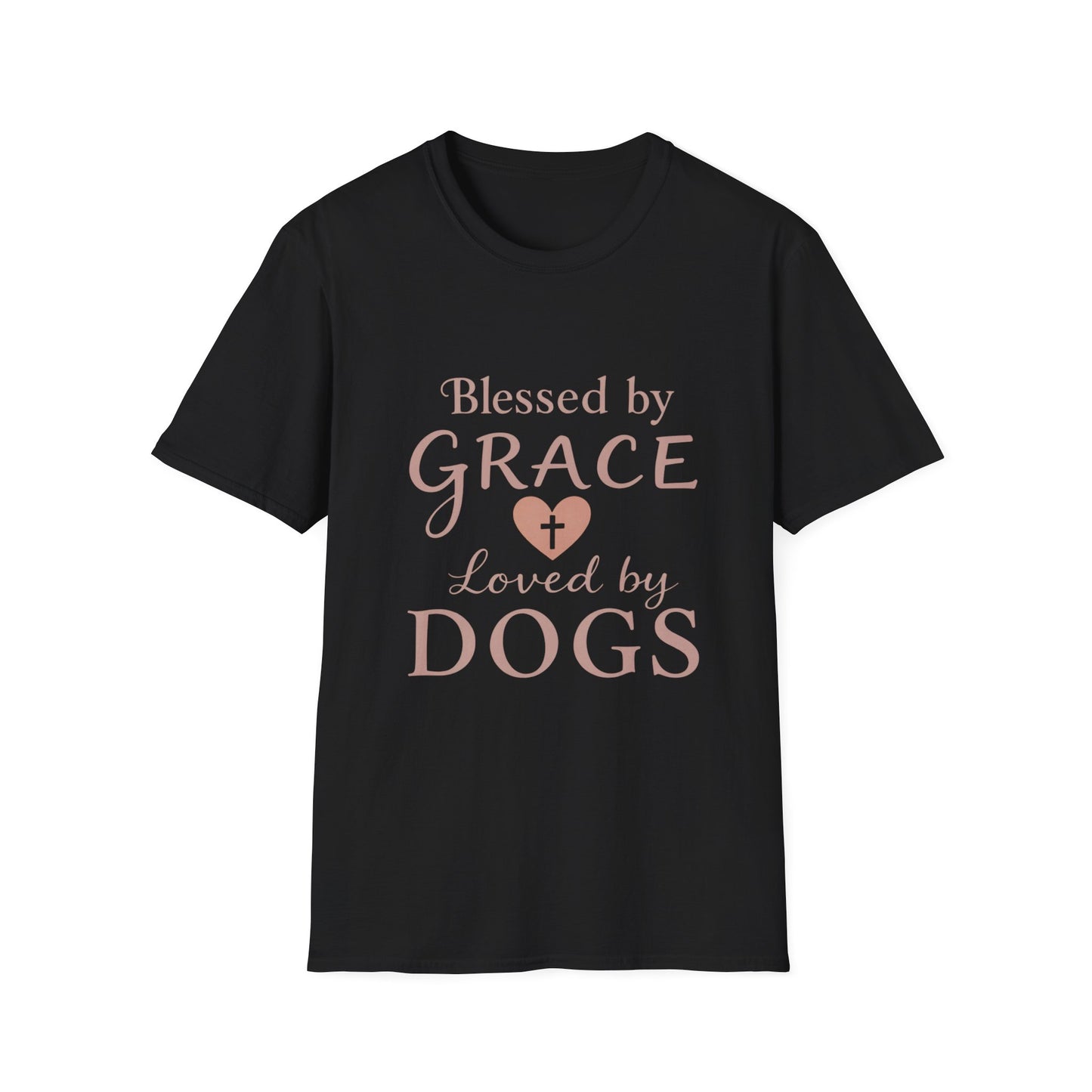 Blessed By Grace Loved By Dogs T-Shirt
