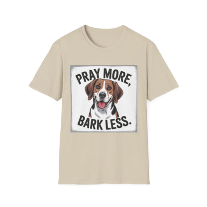 Beagle Pray More Bark Less – Hand-Drawn Vintage T-Shirt