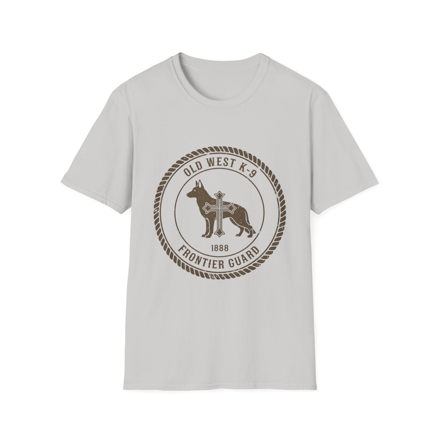 Western German Shepherd Cross – Rustic Vintage Dog T-Shirt