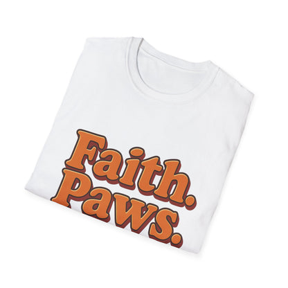 Faith Paws Love Retro T-Shirt