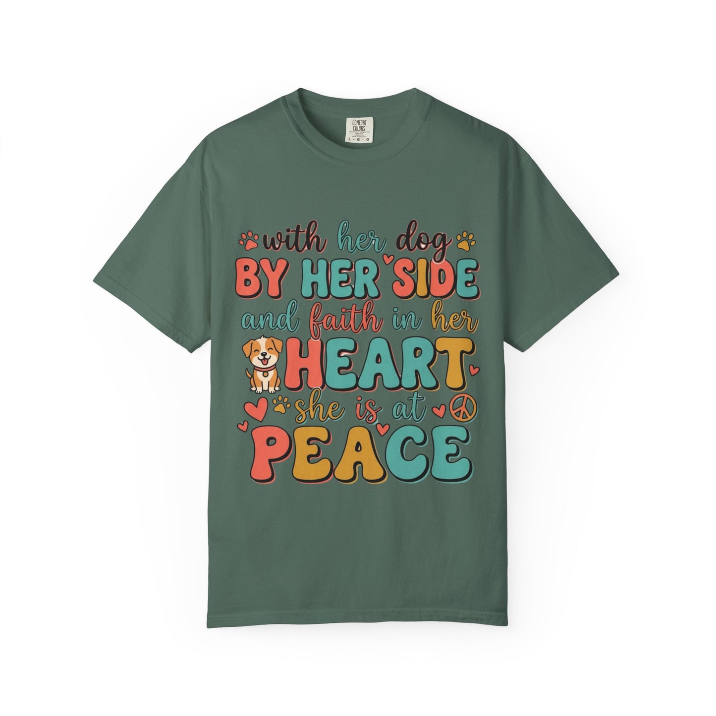 With Her Dog By Her Side T-Shirt