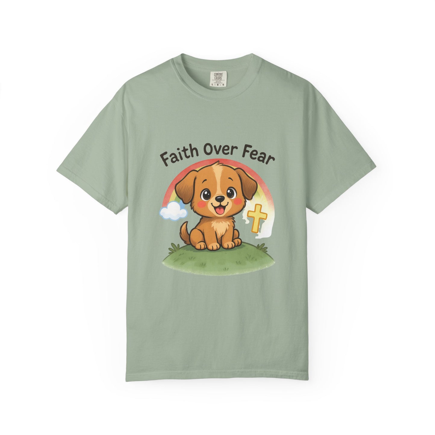 Faith Over Fear Puppy T-Shirt