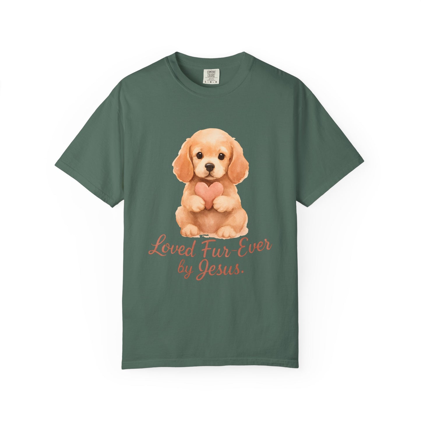 Loved Fur-Ever By Jesus T-Shirt (1)