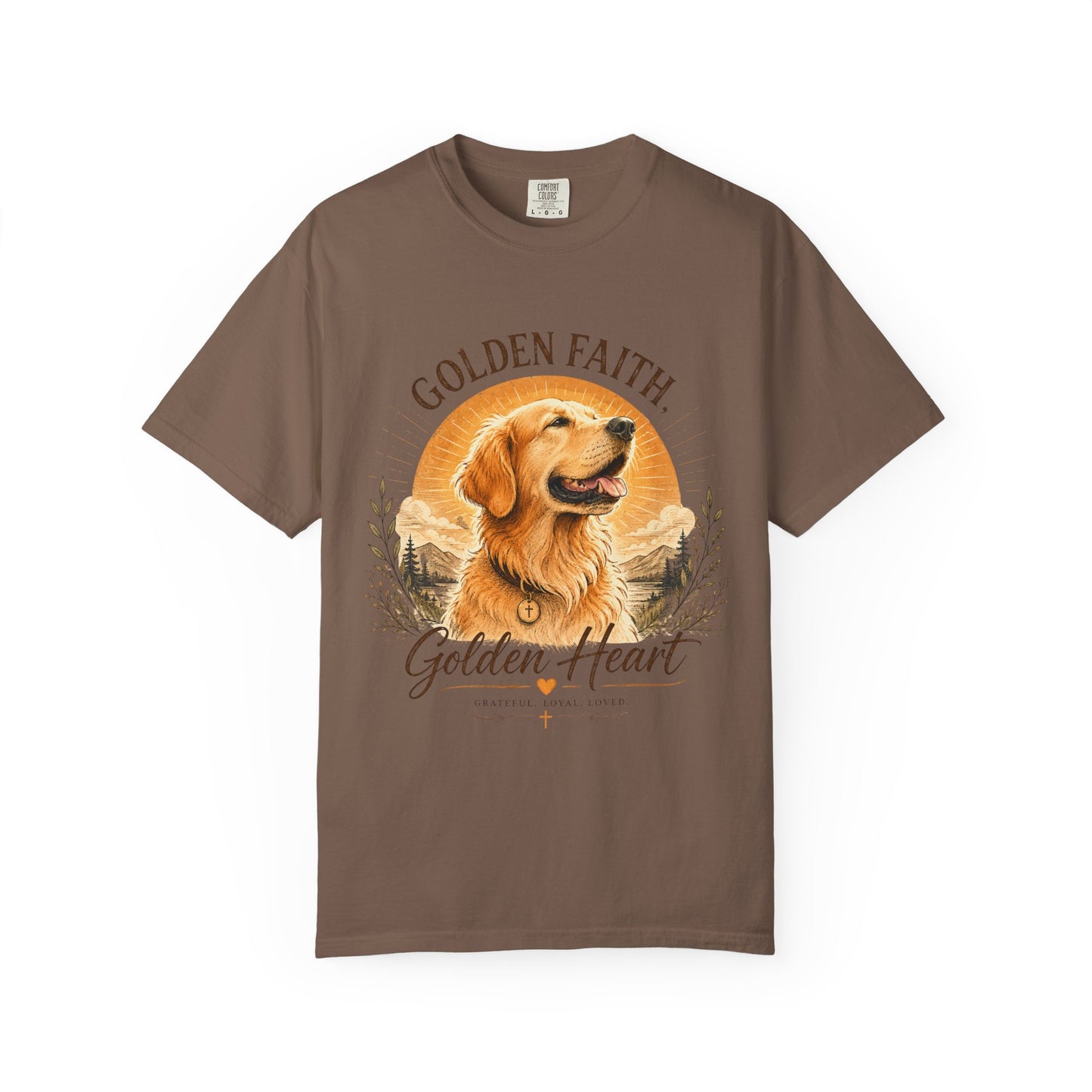 Golden Retriever — Golden Faith, Golden Heart T-Shirt