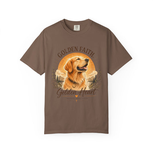Golden Retriever — Golden Faith, Golden Heart T-Shirt