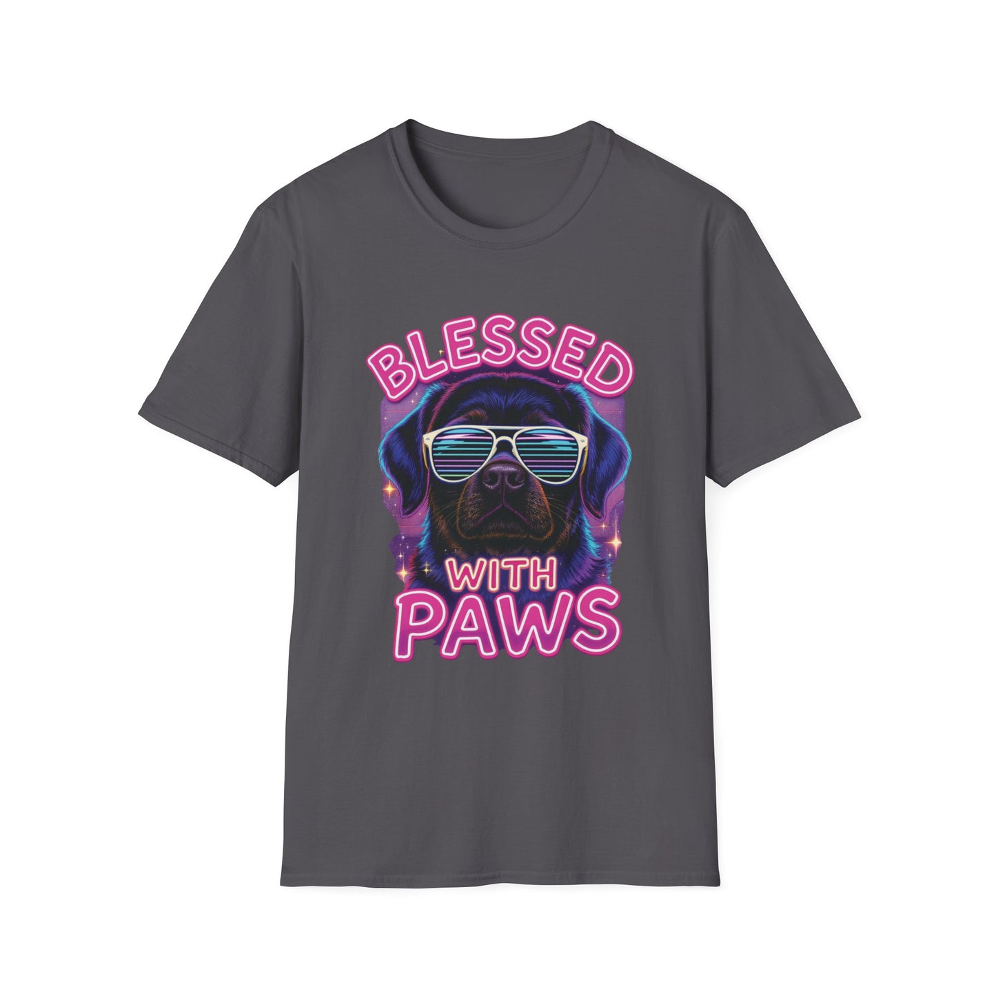 Blessed With Paws Neon T-Shirt