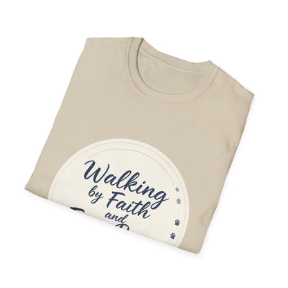 Walking By Faith And Four Paws T-Shirt