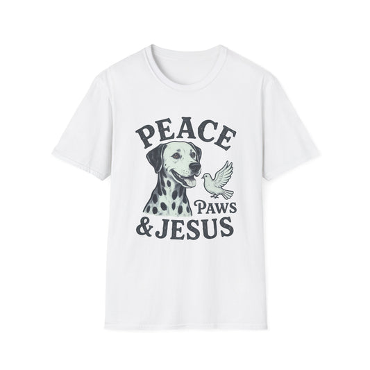 Peace Paws And Jesus T-Shirt
