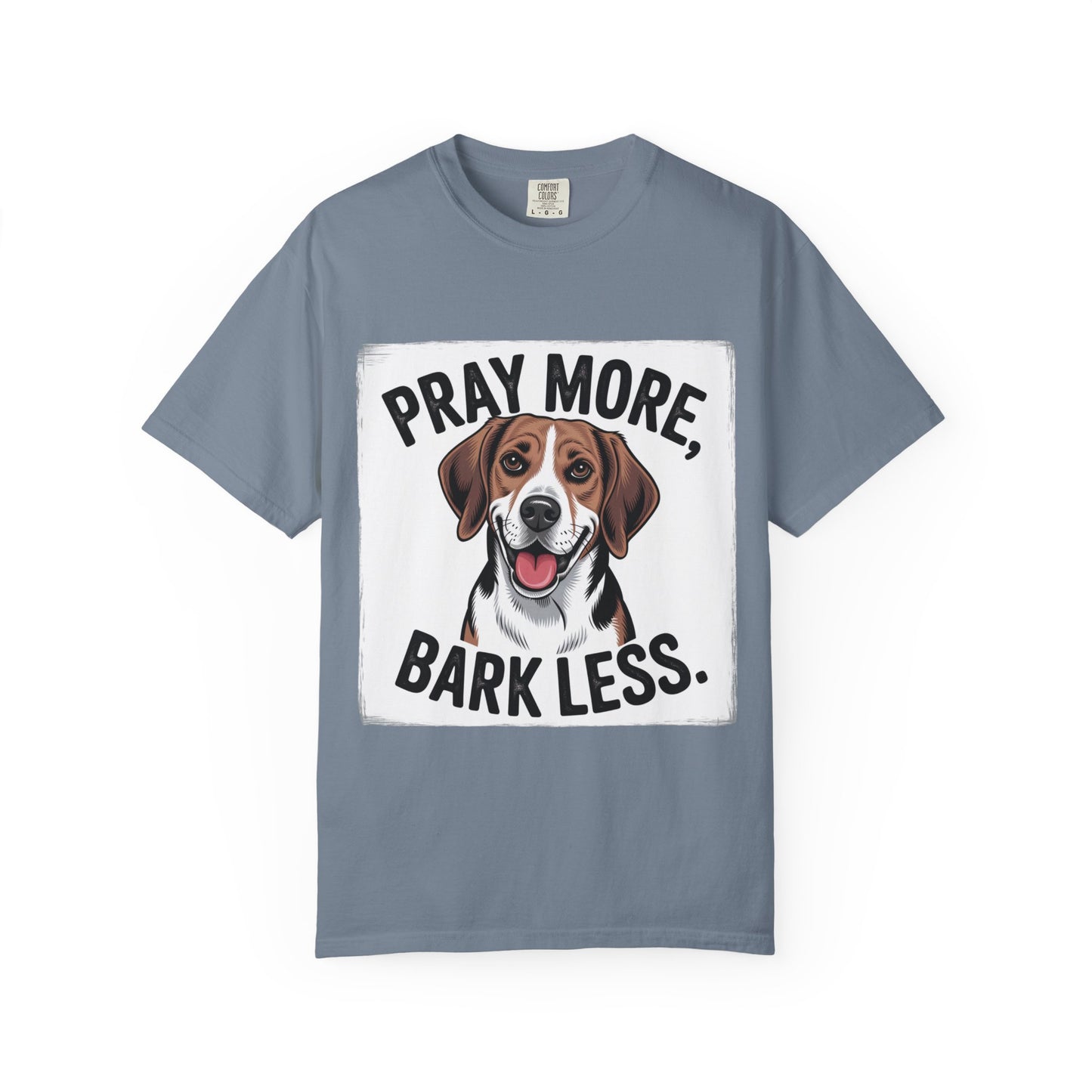 Beagle Pray More Bark Less – Hand-Drawn Vintage T-Shirt