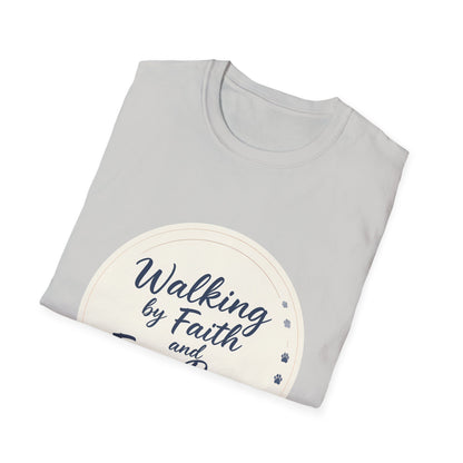 Walking By Faith And Four Paws T-Shirt