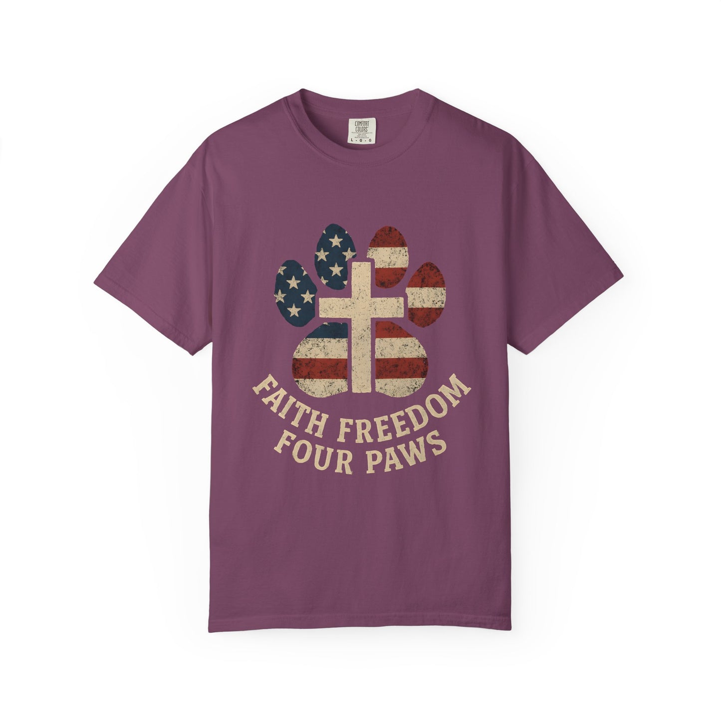 Faith Freedom And Four Paws T-Shirt