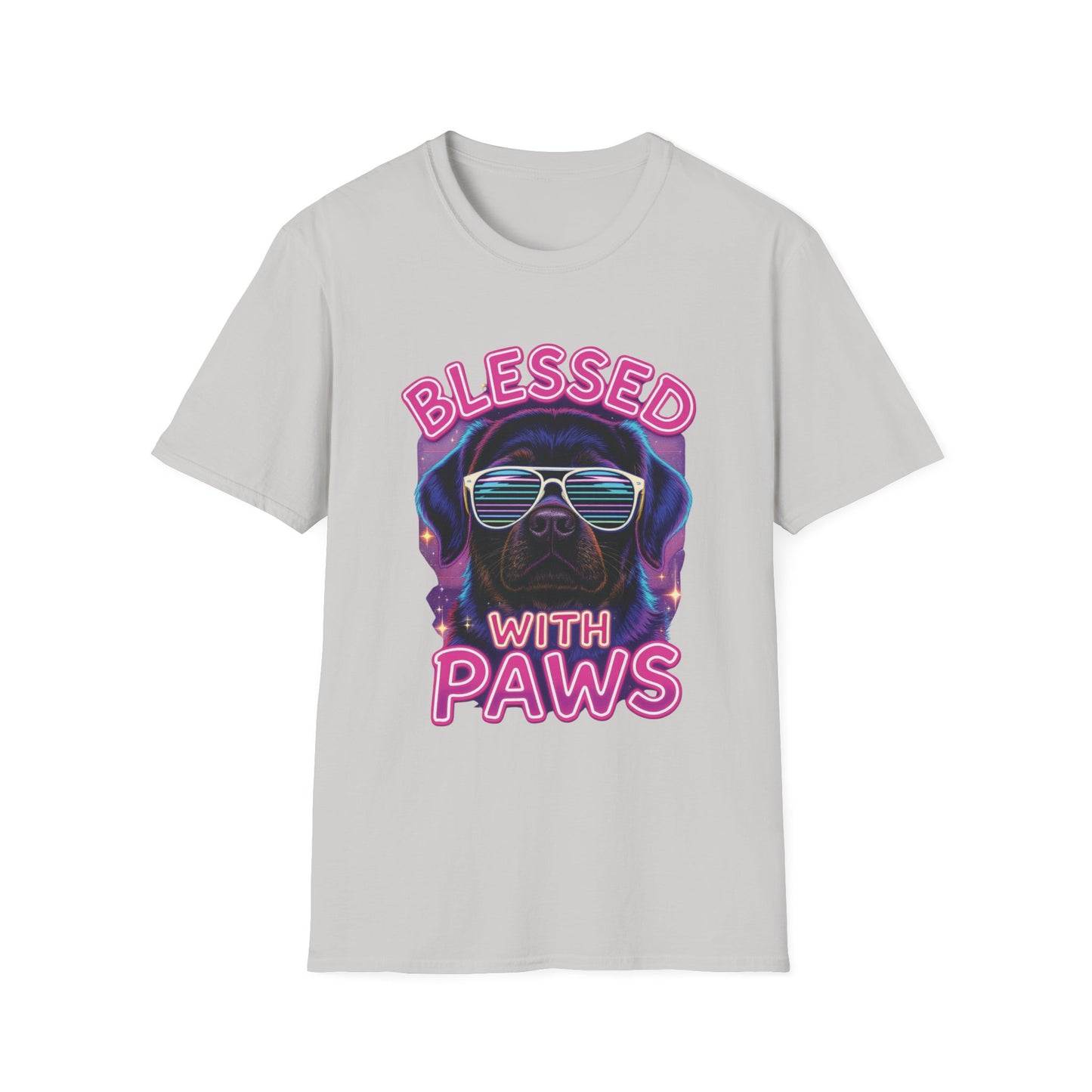 Blessed With Paws Neon T-Shirt