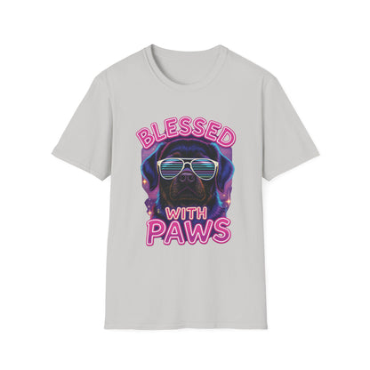 Blessed With Paws Neon T-Shirt
