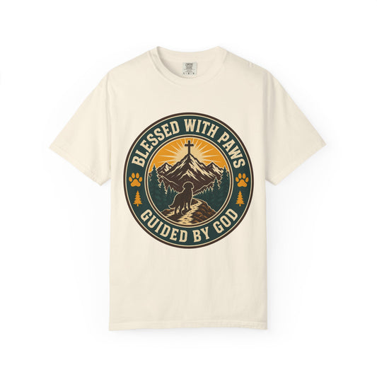 Blessed With Paws Guided By God T-Shirt