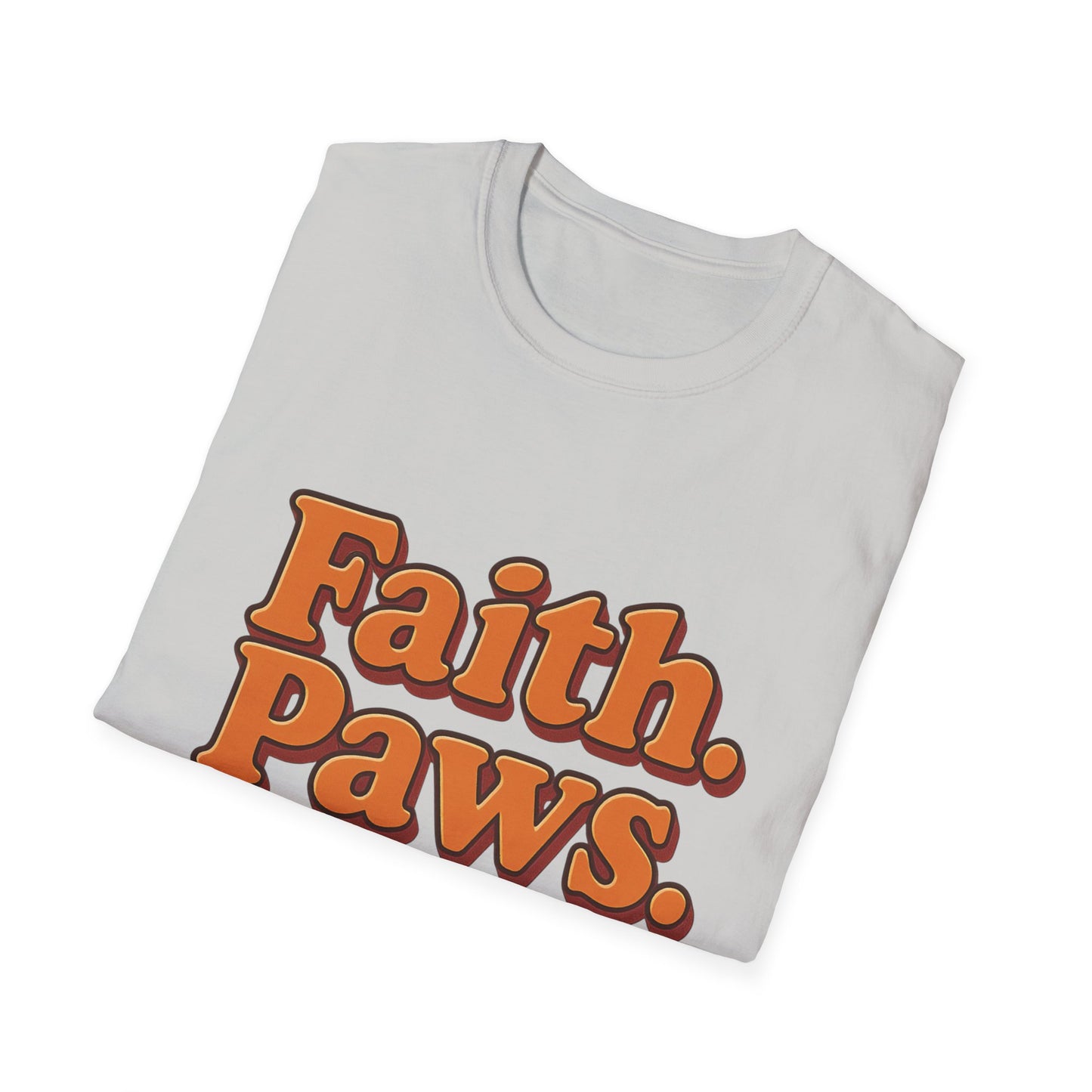 Faith Paws Love Retro T-Shirt