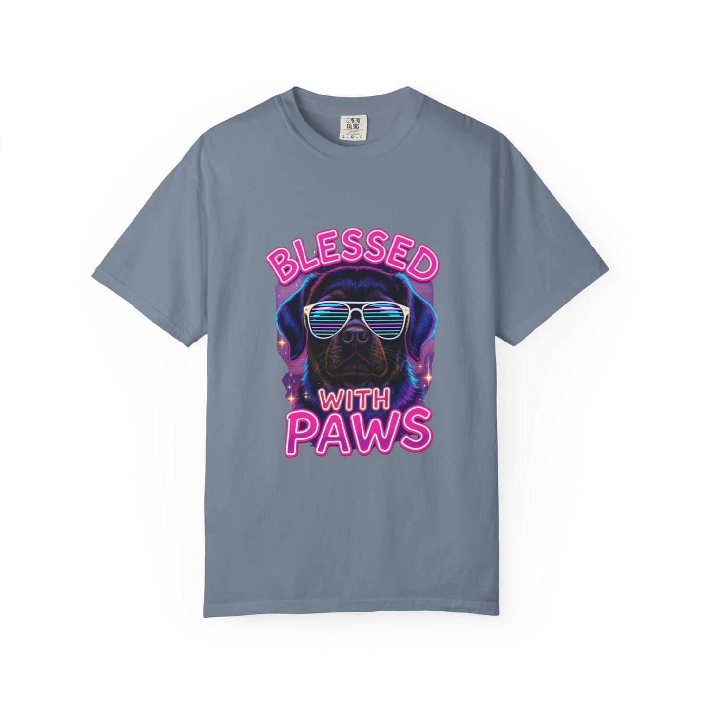 Blessed With Paws Neon T-Shirt