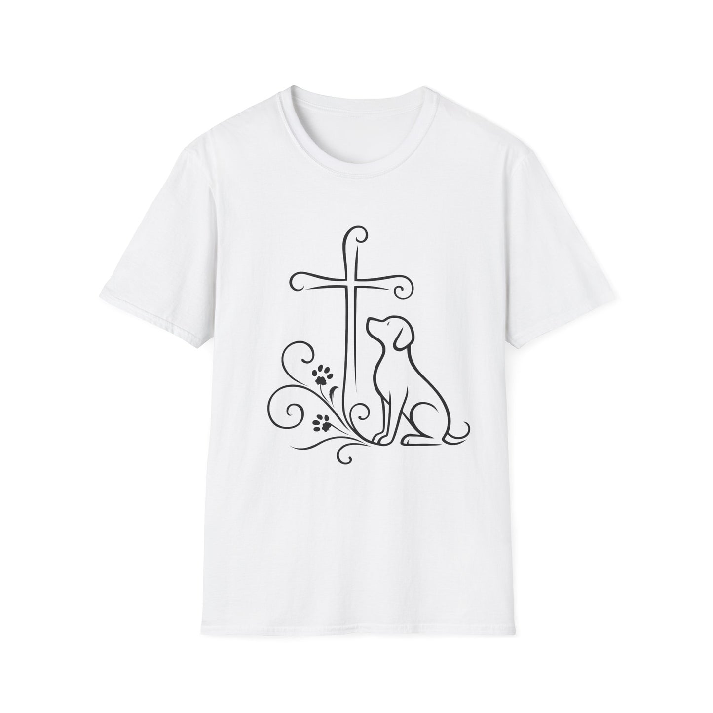 Faithful Dog Silhouette T-Shirt