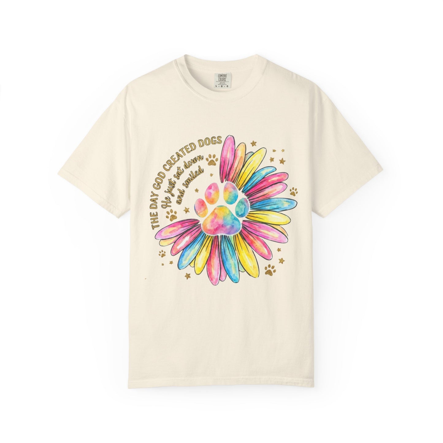 The Day God Created Dogs Watercolor T-Shirt