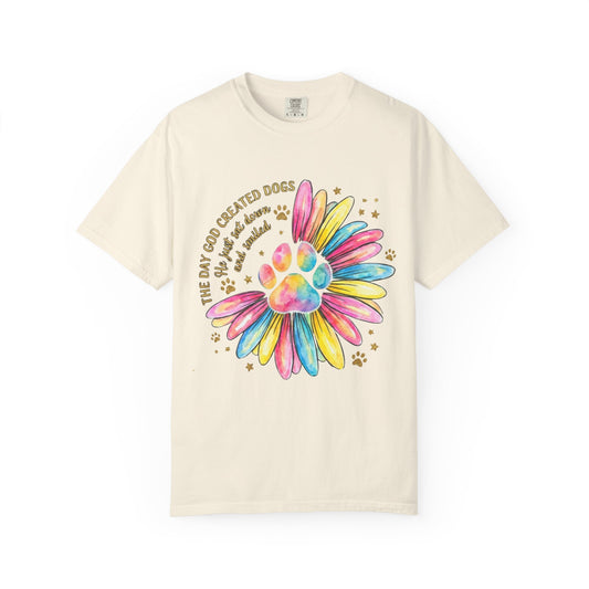 The Day God Created Dogs Watercolor T-Shirt