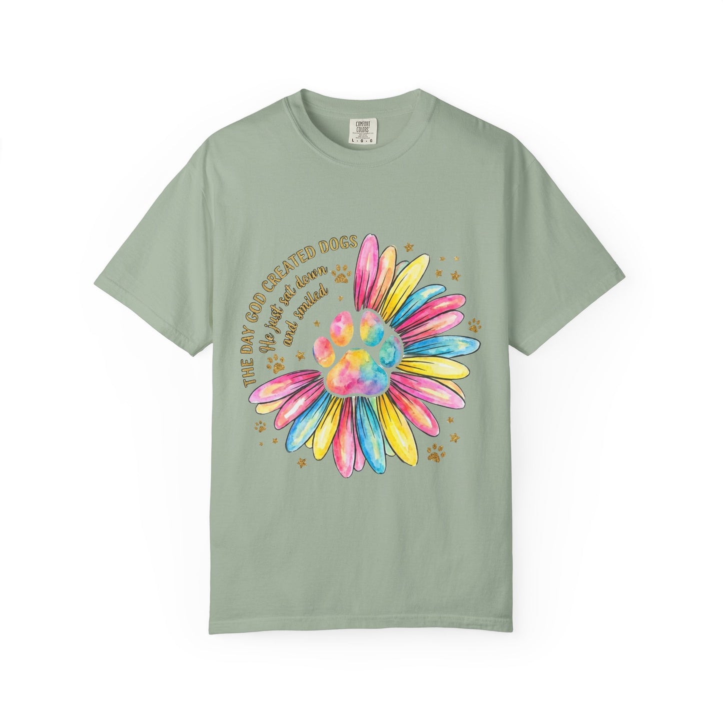 The Day God Created Dogs Watercolor T-Shirt