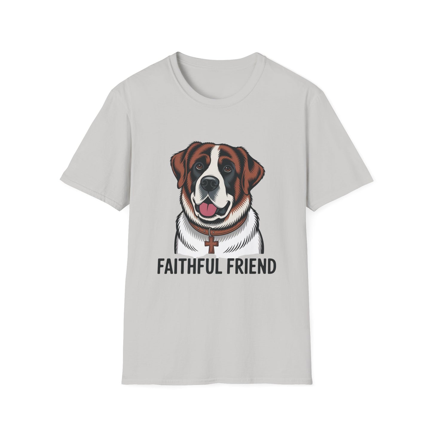 Saint Bernard Rescue Faith – 1950s Retro Dog T-Shirt