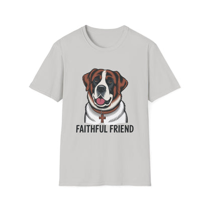Saint Bernard Rescue Faith – 1950s Retro Dog T-Shirt