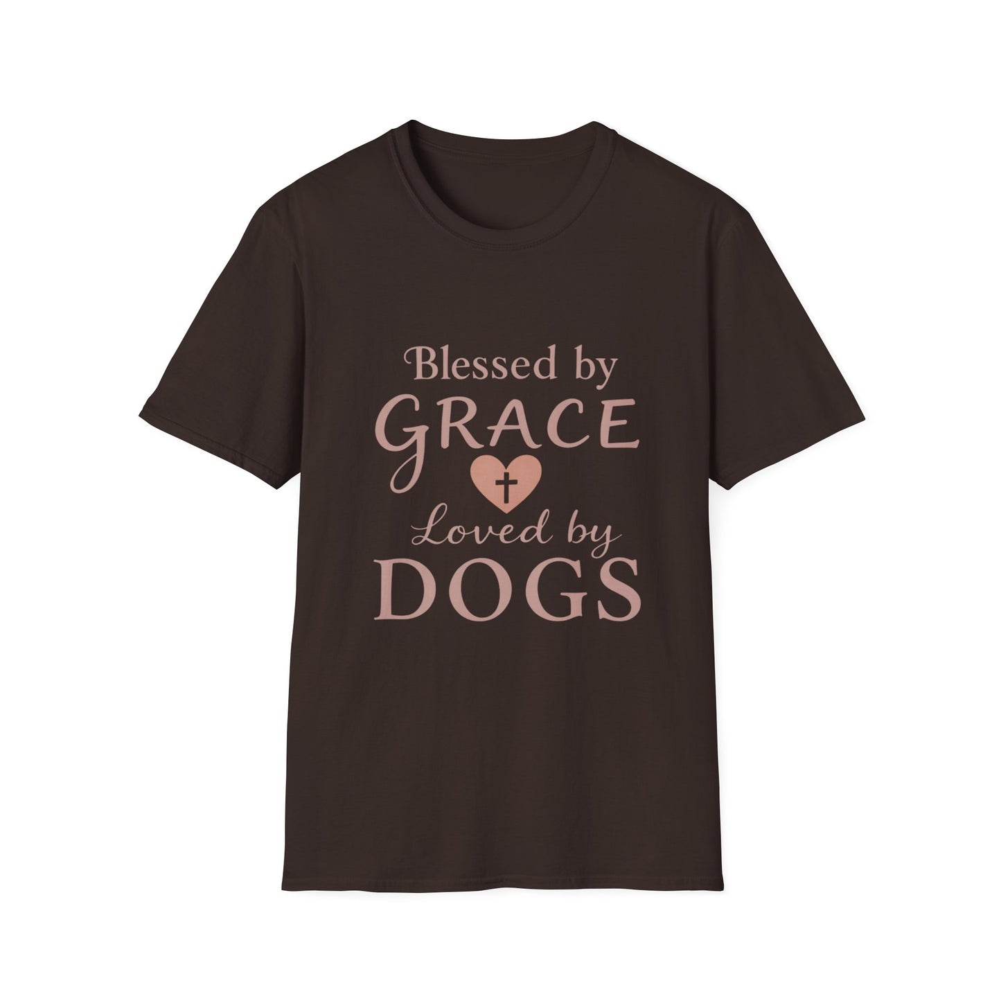 Blessed By Grace Loved By Dogs T-Shirt