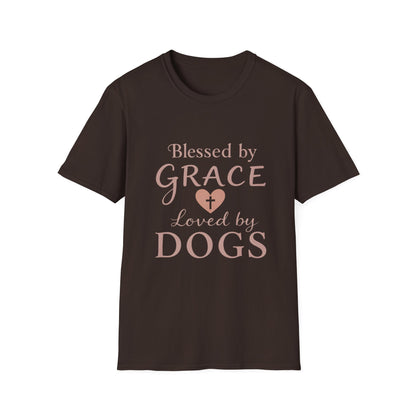 Blessed By Grace Loved By Dogs T-Shirt