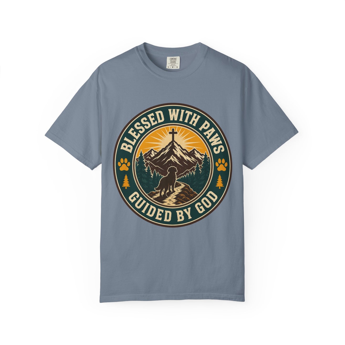 Blessed With Paws Guided By God T-Shirt